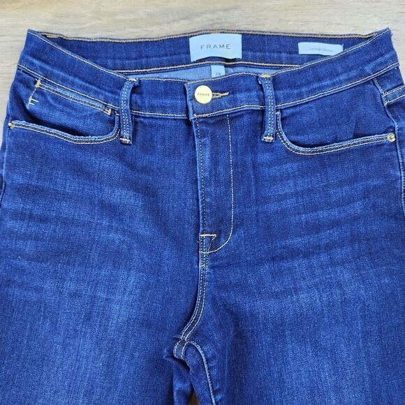 ☔️🔸️Frame Blue Le High Skinny Leg Jeans Size 6/28 - Picture 6 of 14
